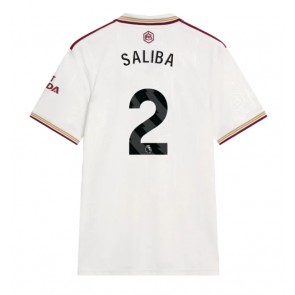 Arsenal William Saliba #2 Tredje Tröja 2025-26 Kortärmad
